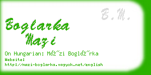 boglarka mazi business card